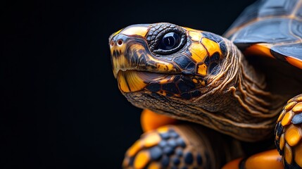 Obraz premium The Indian Star Tortoise Geochelone elegans is a tortoise species native to India Pakistan and Sri Lanka : Generative AI