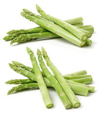 asparagus on a white background