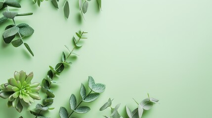 Stunning Green Beautiful and Minimalist Background: A Serene and Elegant Visual Delight. Bringing a Touch of Nature's Simplicity and Charm.