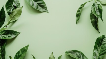 Stunning Green Beautiful and Minimalist Background: A Serene and Elegant Visual Delight. Bringing a Touch of Nature's Simplicity and Charm.