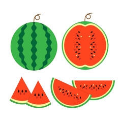 スイカ　食べ物　果物　夏　旬 © mugichocolate