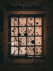 abstract piece in a health museum