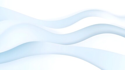 Fototapeta premium A clean minimalist white background with subtle curved lines and light blue gradients creating a sleek and professional design ideal for corporate presentations marketing materials