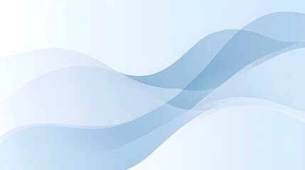 Obraz premium Elegant Gradient Background Transitioning from Light Blue to White with Simple Curved Lines Ideal for Professional Presentations Websites and Digital Designs
