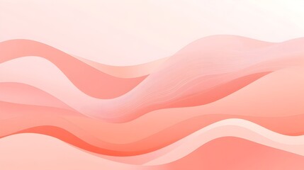 Elegant and Minimalist Soft Coral Wave Pattern Background Perfect for Creative Presentations Digital Designs and Wallpapers