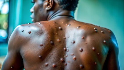 Fototapeta premium Close-Up Image of Monkeypox Rash on Skin