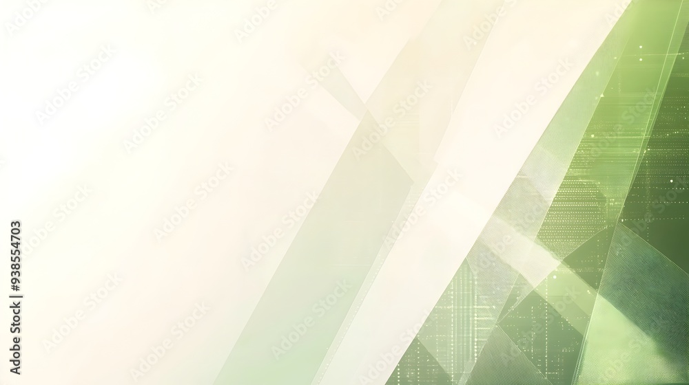 Poster Elegant and modern background with a soft green border and subtle geometric patterns perfect for creating clean professional presentations digital designs and various creative projects