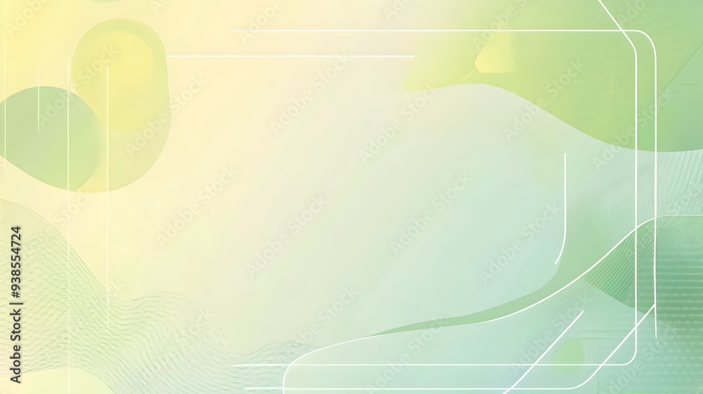 Poster clean green border with subtle geometric patterns for elegant digital presentations website backgrou