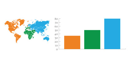 Demographic infographic presentation layout fully editable.