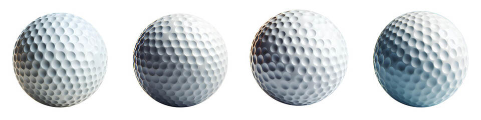 realistic golf ball isolated white background