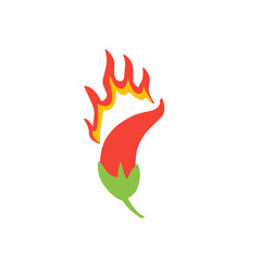 hot chili logo illustration