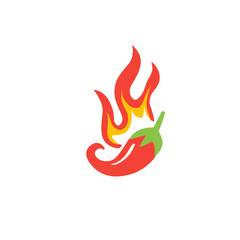hot chili logo illustration