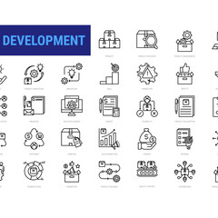PRODUCT DEVELOPMENT ICON SET