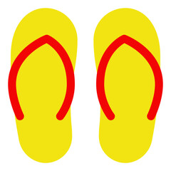 Flip flops Summer holiday icon illustration 