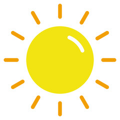 Sun Summer holiday icon illustration 