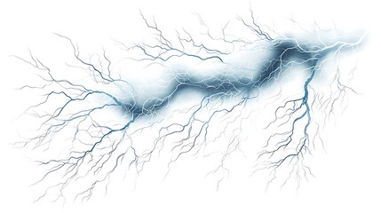 Lightning isolated on a white background