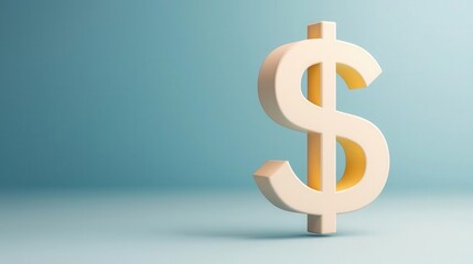 Obraz premium Financial gain, dollar symbol with increasing graph, 3D illustration