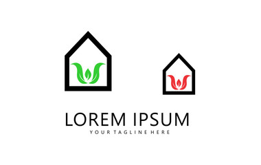 house logo design vector illustration