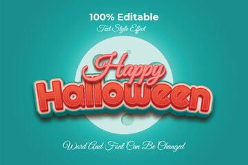 Happy halloween editable text effect template