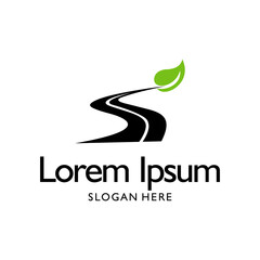 road logo design vector illustration