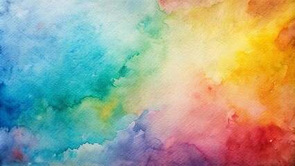 Obraz premium Abstract watercolor paper texture with blended colors and stains, artistic, paint, background, texture, watercolor, abstract