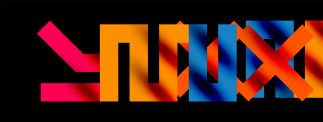 Colorful squares, lines minimal abstract background. Vector Illustration For Wallpaper, Banner, Background, Card, Book Illustration, landing page