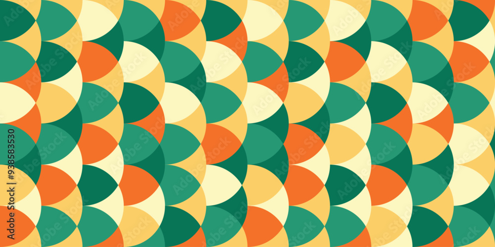Fototapete abstract geometric pattern background, abstract pattern background with retro color theme,abstract c
