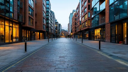 A street with mixed-use structures that combine housing and entertainment venues in urban design