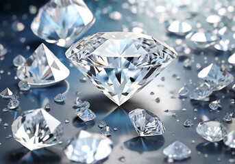 Colorful diamond glitter background 