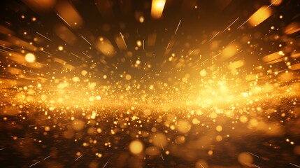 Obraz premium Dazzling Golden Burst of Sparkling Radiance and Luminous Illumination