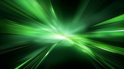 Obraz premium Captivating Green Flashes of Abstract Radiant Energy and Dynamic Luminous Beams