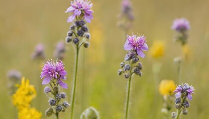 Obraz premium Natures vibrant palette in a field of wildflowers