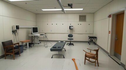 Empty Medical Examination Room