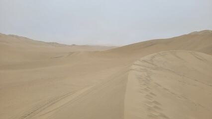 Sand dunes desert Peru