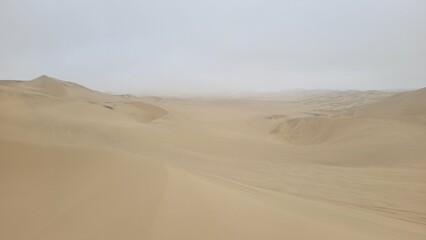 Sand dunes desert Peru