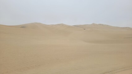 Sand dunes desert Peru
