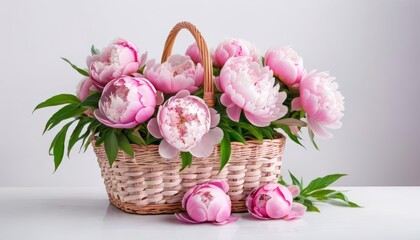 Obraz premium Springs sweet touch in a woven basket