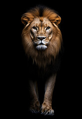 Fototapeta premium Lion in the Dark.