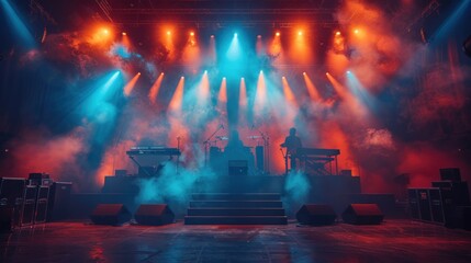 Empty ready concert stage