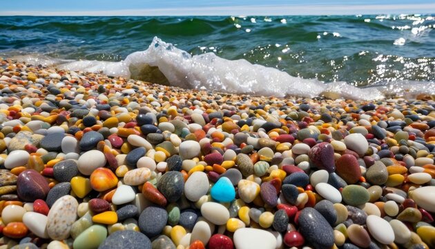  Vibrant seashells washed ashore a testament to the oceans bounty