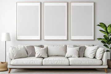 Modern Living Room Mockup.