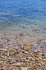 夏の浦富海岸の風景 鳥取県 浦富海岸