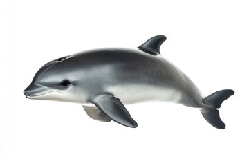 Fototapeta premium Grey and White Dolphin Swimming in the Water