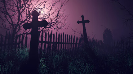 Graveyard at Dusk