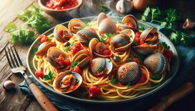 Pasta mit Muschen