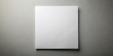 Blank sheet of paper placed on a grey background, blank, sheet, paper, isolated, grey, background, template, empty, space