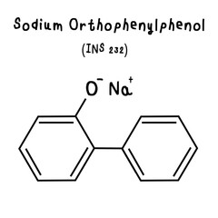 chemical structure of Sodium Orthophenylphenol illustration