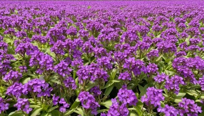 Obraz premium Vibrant purple field of flowers in bloom
