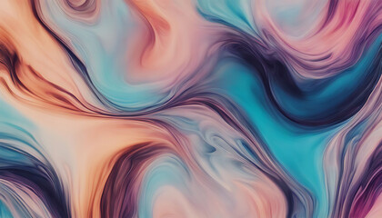 Obraz premium Abstract Swirling Background with Blue, Pink, and Brown Hues