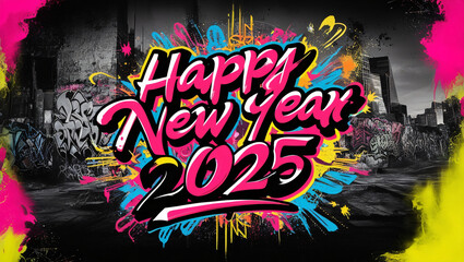 2025 text happy new year eve holiday